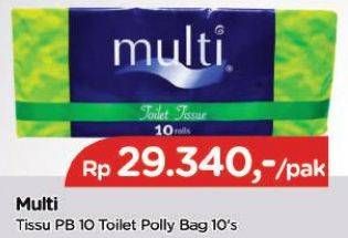 Promo Harga MULTI Toilet Tissue PB10 10 roll - TIP TOP
