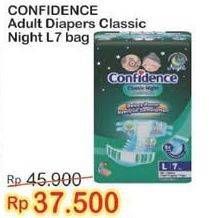 Promo Harga Confidence Adult Diapers Classic Night L7  - Indomaret