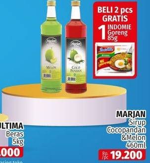 Promo Harga MARJAN Syrup Boudoin Cocopandan, Melon 460 ml - Lotte Grosir