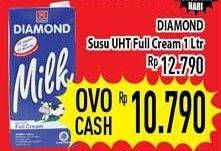 Promo Harga DIAMOND Milk UHT Full Cream 1 ltr - Hypermart