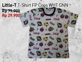 Promo Harga LITTLE-T T-Shirt FP Cops WHT GNN  - Carrefour