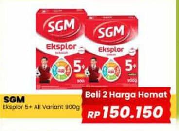Promo Harga SGM Eksplor 5+ Susu Pertumbuhan All Variants 900 gr - Yogya