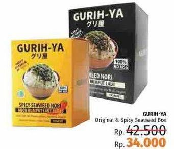 Promo Harga GURIH YA Seaweed Original, Spicy  - LotteMart