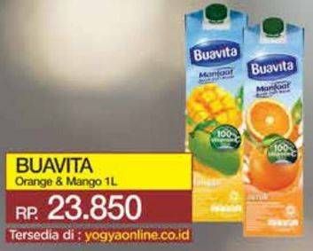 Promo Harga Buavita Fresh Juice Orange, Mango 1000 ml - Yogya