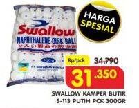 Promo Harga SWALLOW Naphthalene Disk Ball S-113 300 gr - Superindo