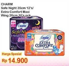 Promo Harga Safe Night Wing 35cm 12s/ Extra Maxi 26cm 16s  - Indomaret