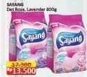 Promo Harga Sayang Detergent Powder Rose, Lavender 800 gr - Alfamart
