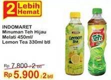 Promo Harga INDOMARET Minuman Teh per 2 botol 330 ml - Indomaret