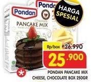 Promo Harga Pondan Pancake Mix Cheese, Chocolate 250 gr - Superindo