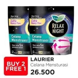 Promo Harga Laurier Celana Menstruasi 2 pcs - Watsons