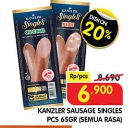 Promo Harga Kanzler Sosis Single All Variants 65 gr - Superindo