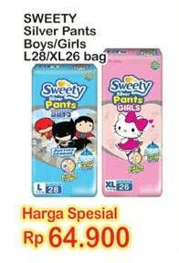 Promo Harga Sweety Silver Pants Boys / Girls L28, XL26  - Indomaret