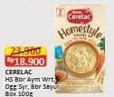 Promo Harga Nestle Cerelac Homestyle Bubur Tim Ayam Wortel, Daging Sayur, Sayur 100 gr - Alfamart