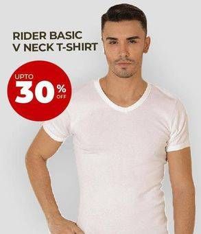 Promo Harga RIDER T-Shirt V-Neck  - Carrefour