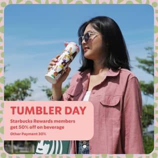 Promo Harga Tumbler Day  - Starbucks