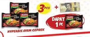 Promo Harga INDOMIE Hype Abis Ayam Geprek per 3 pcs - Indomaret