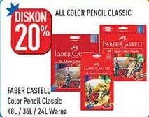Promo Harga Faber-castell Classic Colour Pencils 24 pcs - Hypermart
