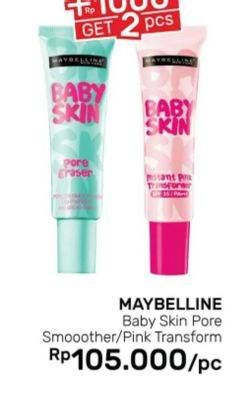 Promo Harga MAYBELLINE Baby Skin Pore Smoother/Pink Transform  - Guardian