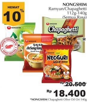 Promo Harga NONGSHIM Chapagetti Chajang Noodle 140 gr - Giant