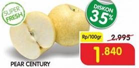 Promo Harga Pear Century per 100 gr - Superindo