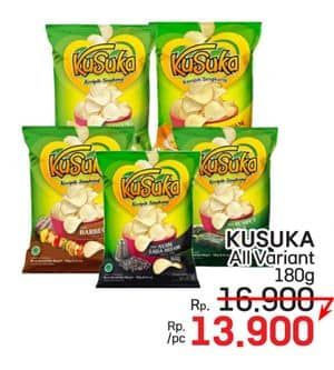 Promo Harga Kusuka Keripik Singkong All Variants 180 gr - LotteMart