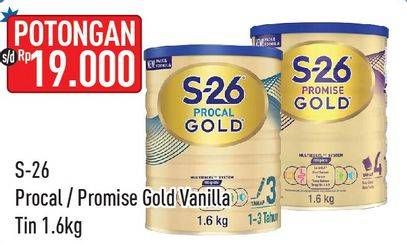 Promo Harga S26 Procal Gold/Promise Gold Susu Pertumbuhan Vanilla 1600 gr - Hypermart