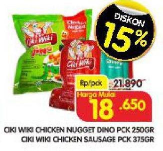 Promo Harga Chicken Nugget Dino 250gr / Chicken Sausage 375gr  - Superindo