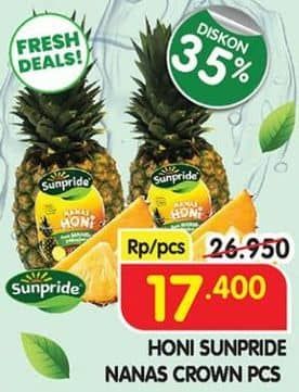 Promo Harga Sunpride Nanas Honi Crown  - Superindo