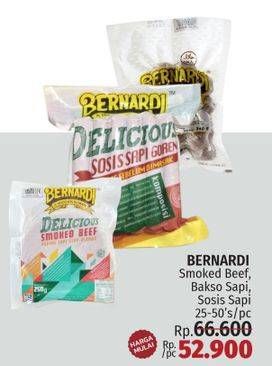 Promo Harga Bernardi Smoked Beef/Bernardi Bakso Sapi/Bernardi Delicious Sosis Sapi Goreng   - LotteMart
