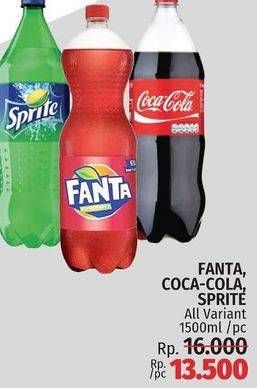 Fanta, Coca Cola, SPrite All Variant 1500ml/pc