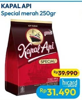 Promo Harga Kapal Api Kopi Bubuk Special 250 gr - Hypermart