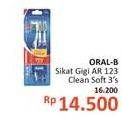 Promo Harga ORAL B Toothbrush All Rounder 1 2 3 Soft 3 pcs - Alfamidi