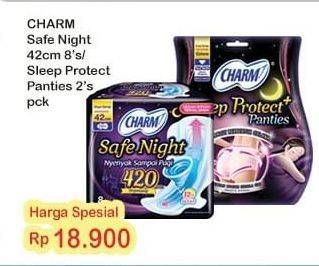 CHARM Safe Night 42cm 8s / Sleep Protect Panties 2s