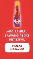 Promo Harga ABC Sambal Bawang Pedas 135 ml - Hypermart