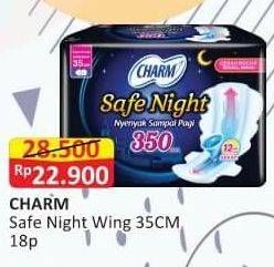 Promo Harga Charm Safe Night Wing 35cm 18 pcs - Alfamart