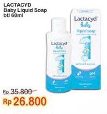 Promo Harga LACTACYD Baby Liquid Soap 60 ml - Indomaret