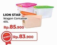 Promo Harga Lion Star Wagon Container 40lt  - Yogya