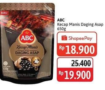 Promo Harga ABC Kecap Manis Rasa Daging Asap 650 gr - Alfamidi