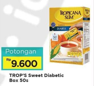 Promo Harga TROPICANA SLIM Sweetener 50 pcs - Alfamart