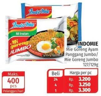 Promo Harga INDOMIE Mi Goreng Jumbo Ayam Panggang, Spesial 127 gr - Lotte Grosir