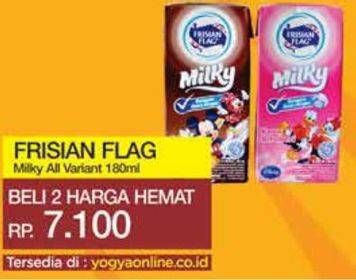 Promo Harga FRISIAN FLAG Susu UHT Milky Zuzhu Zazha All Variants 180 ml - Yogya