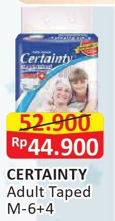 Promo Harga Certainty Adult Diapers M10 10 pcs - Alfamart