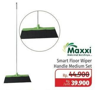 Promo Harga MAXXI Smart Floor Wiper Handle Medium Set  - Lotte Grosir