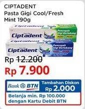 Promo Harga Ciptadent Pasta Gigi Maxi 12 Plus Cool Mint, Fresh Mint 190 gr - Indomaret