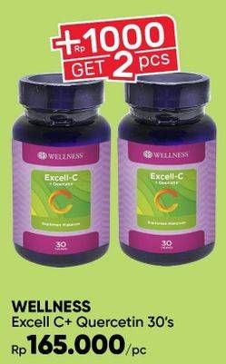 Promo Harga WELLNESS Excell C + Quercetin 30 pcs - Guardian