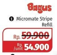 Promo Harga BAGUS Micromate Stripe Mop Refill 1 pcs - Lotte Grosir