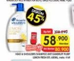 Promo Harga Head & Shoulders Shampoo Lemon Fresh 400 ml - Superindo