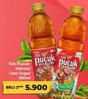 Promo Harga TEH PUCUK HARUM Minuman Teh Jasmine, Less Sugar 350 ml - Carrefour