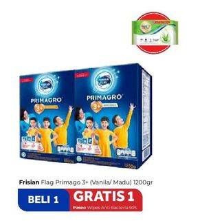 Promo Harga FRISIAN FLAG Primagro 3+ Madu, Vanilla 1200 gr - Carrefour