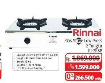 Promo Harga RINNAI RI-2RSP  - Lotte Grosir